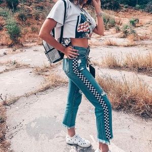 LF Carmar Checkered Emilia Jeans